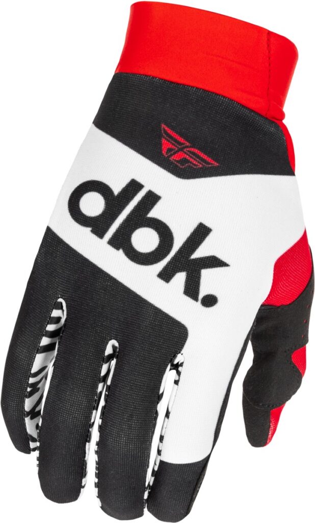 FLY RACING Pro Lite DBK Youth Gloves (2026) — Black/White/Red