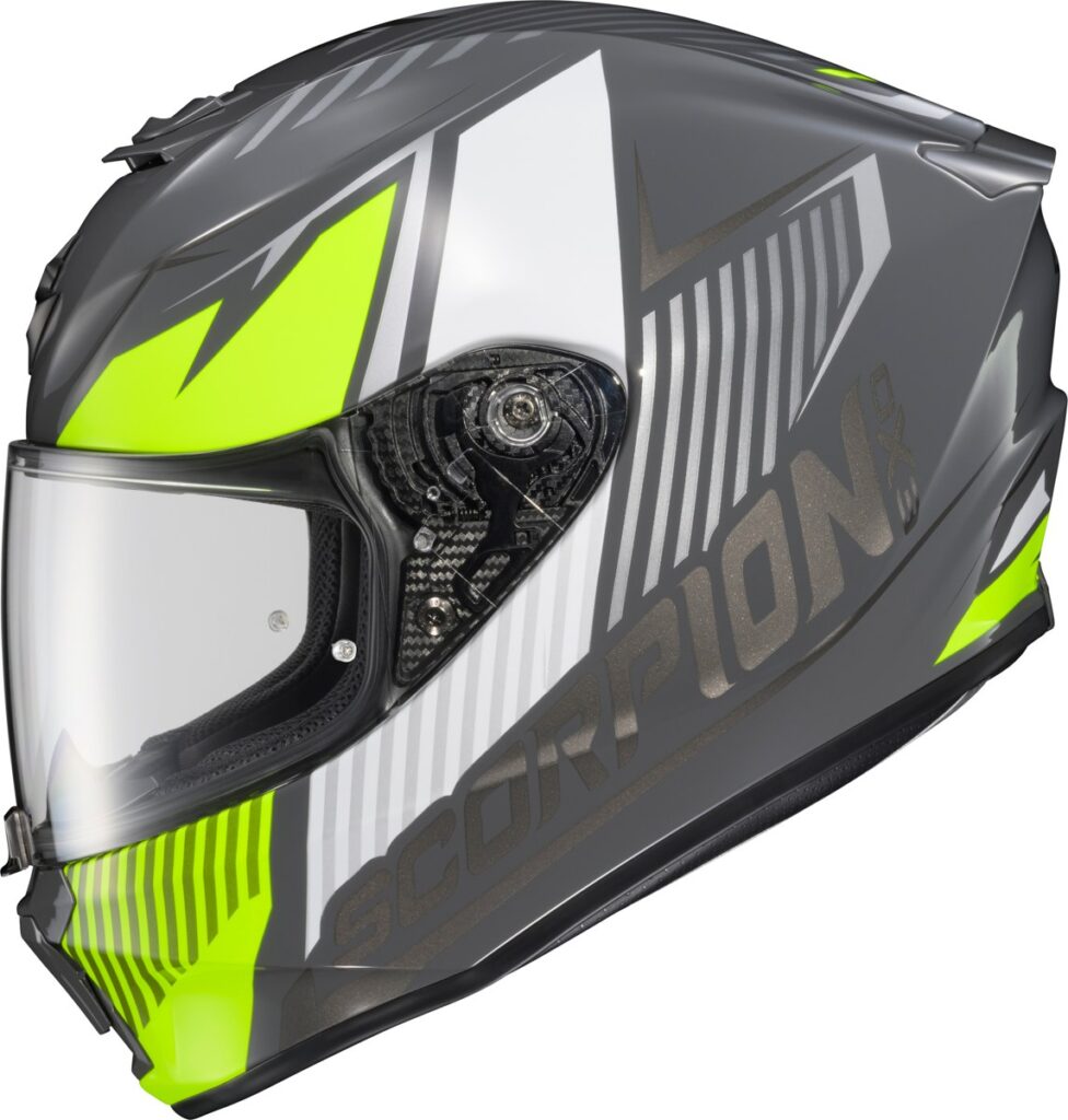 SCORPION EXO EXO-R330 Full-Face Helmet — Hi-Vis Yellow — HAWKER