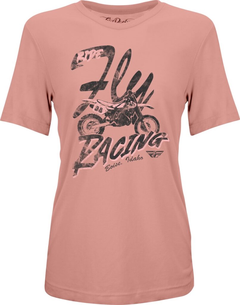FLY RACING Women's Vintage Tee — Pink — VINTAGE