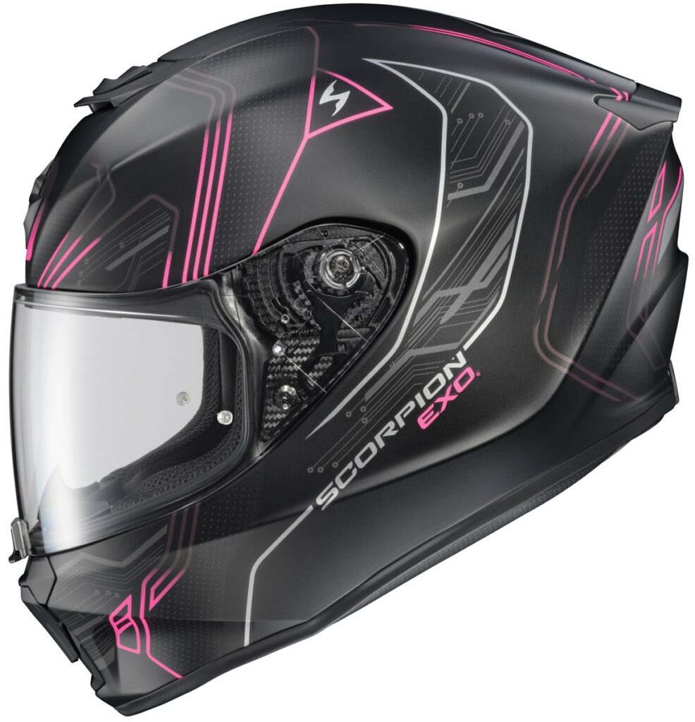 SCORPION EXO EXO-R330 Full-Face Helmet — White/Pink — BENDR