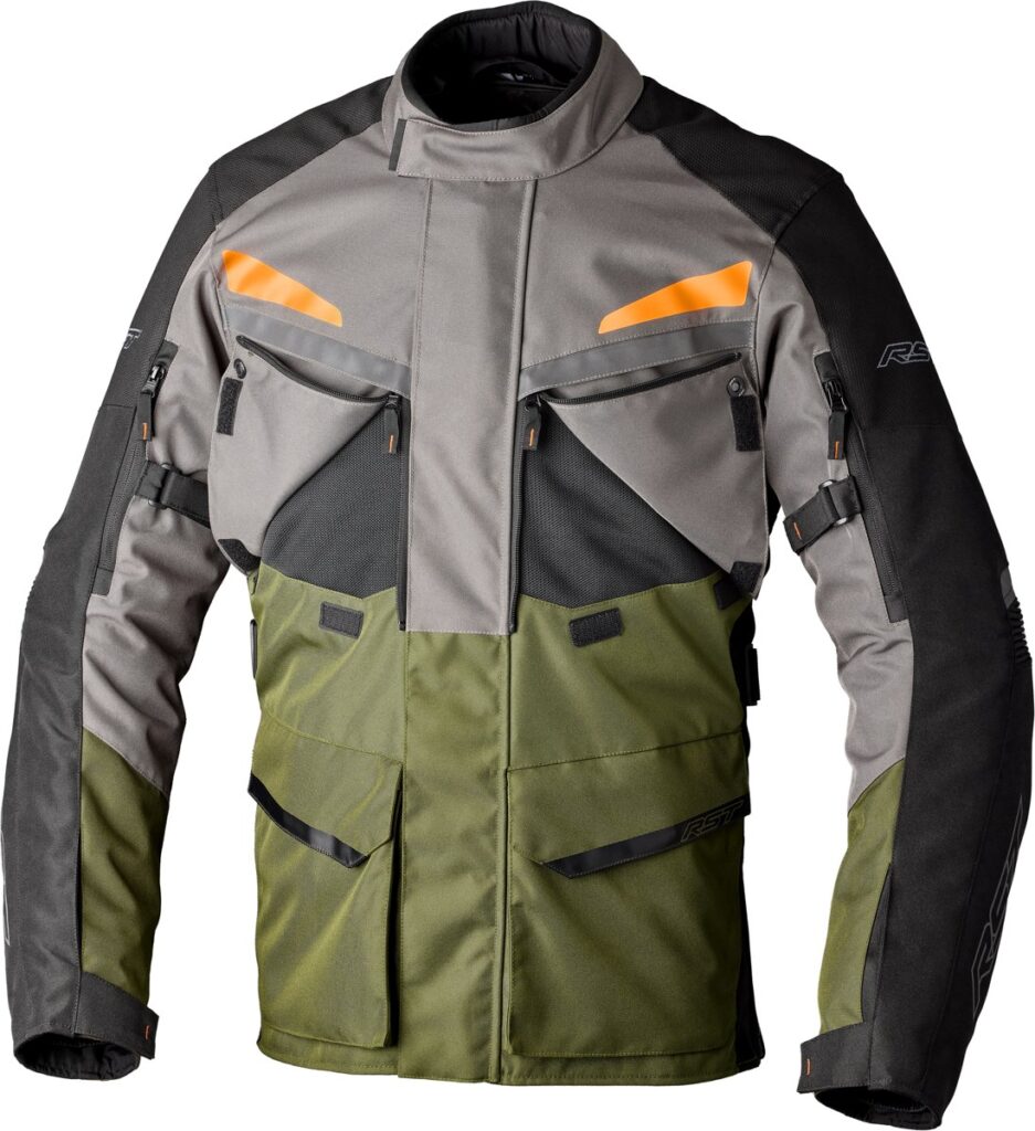 RST Maverick EVO CE Jackets — Khaki/Grey/Orange