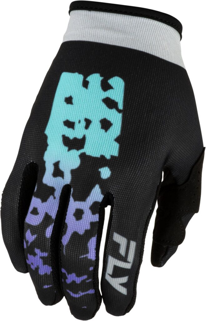 FLY RACING Youth Lite Flake Gloves (2027) — Black/Grey/Multi — FLAKE