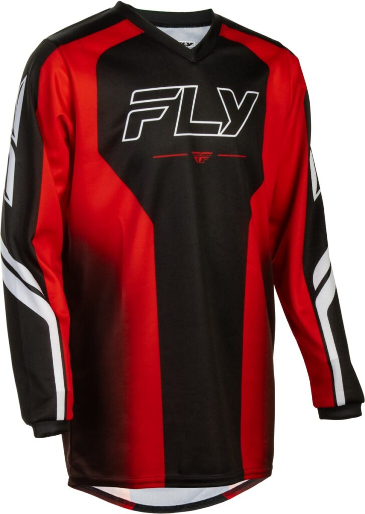 FLY RACING Youth F-16 Raze Jersey (2027) — Black/Red/White — RAZE