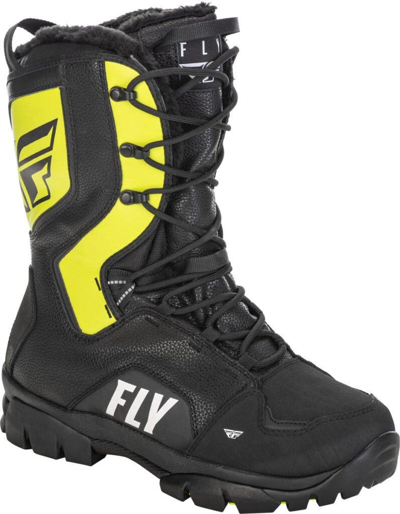 FLY RACING Marker Boot — Black/Grey/Hi-Vis Yellow