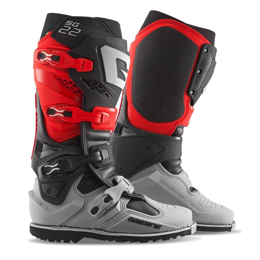 GAERNE FA25 SG-22 Gore-Tek Boots — Red/Black/Grey — ENDURO