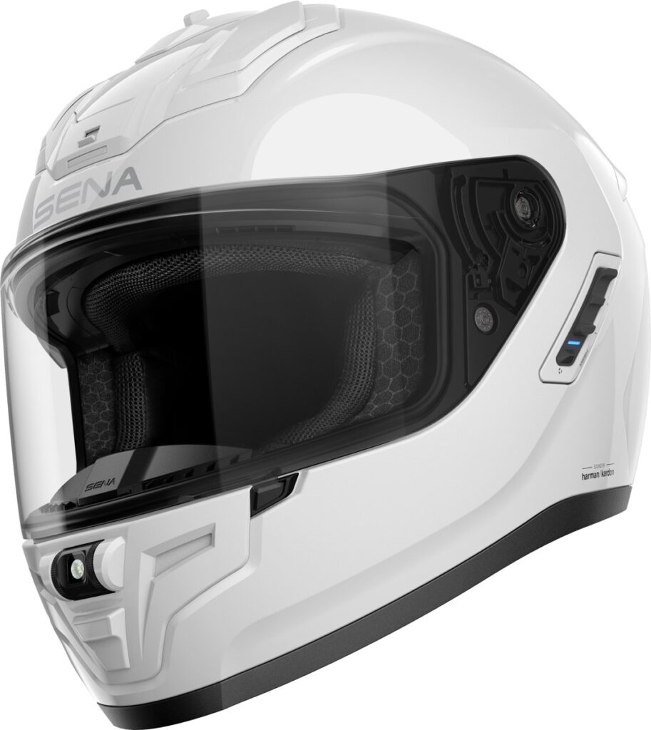 SENA Phantom FF Helmet — White — SOLID