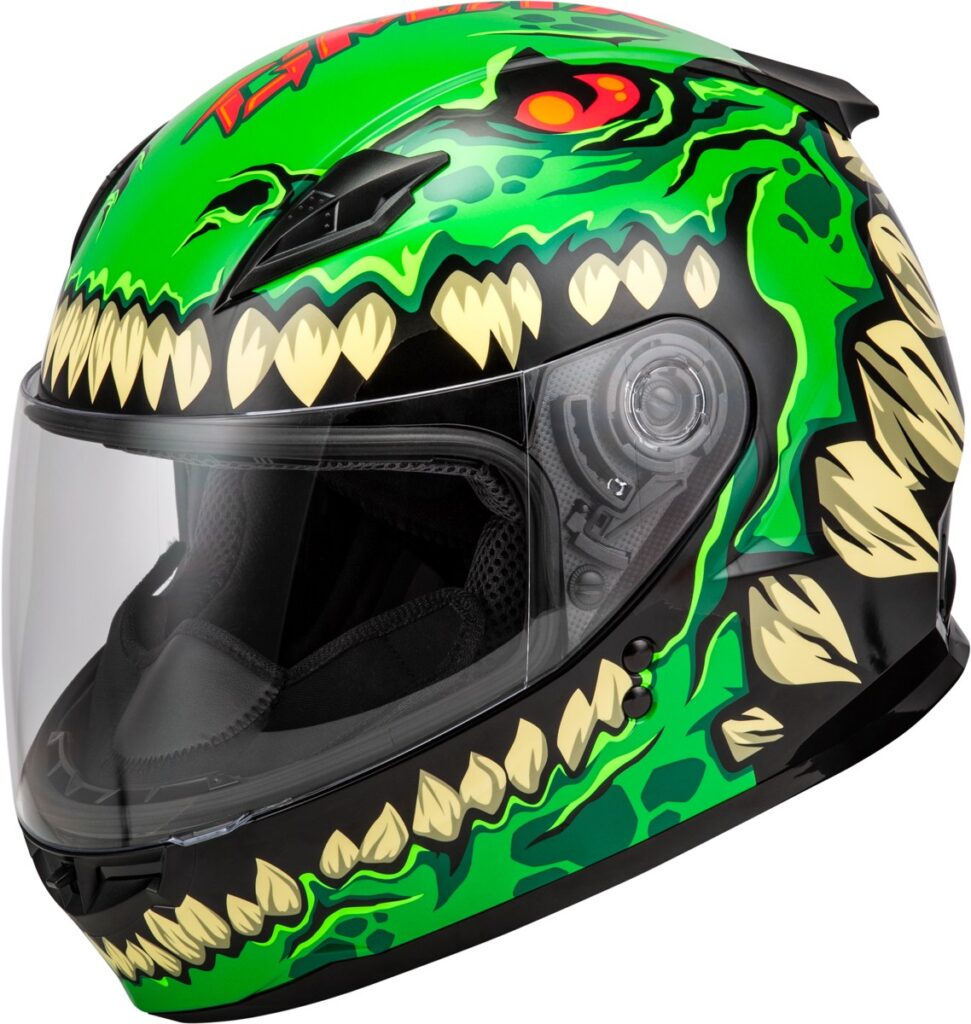 GMAX Youth GM-49Y Drax Helmet — Green — DRAX