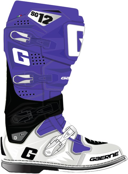 GAERNE SG-12 Boots (SP`2025) — Purple/Black/White — LIMITED EDITION