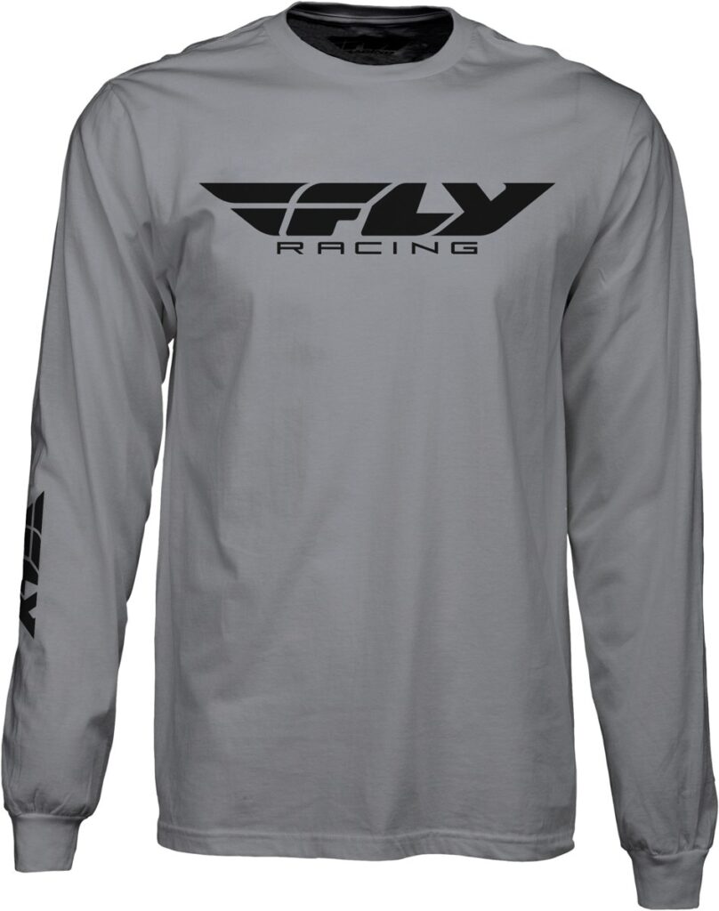 FLY RACING Corporate Long Sleeve Tee — Grey