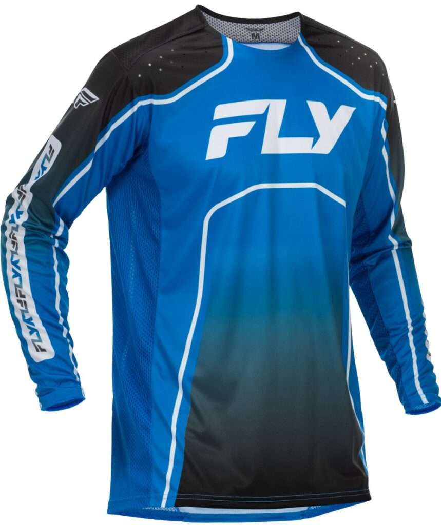 FLY RACING Youth Rayce Bicycle Jersey (2026) — Blue/Black/White