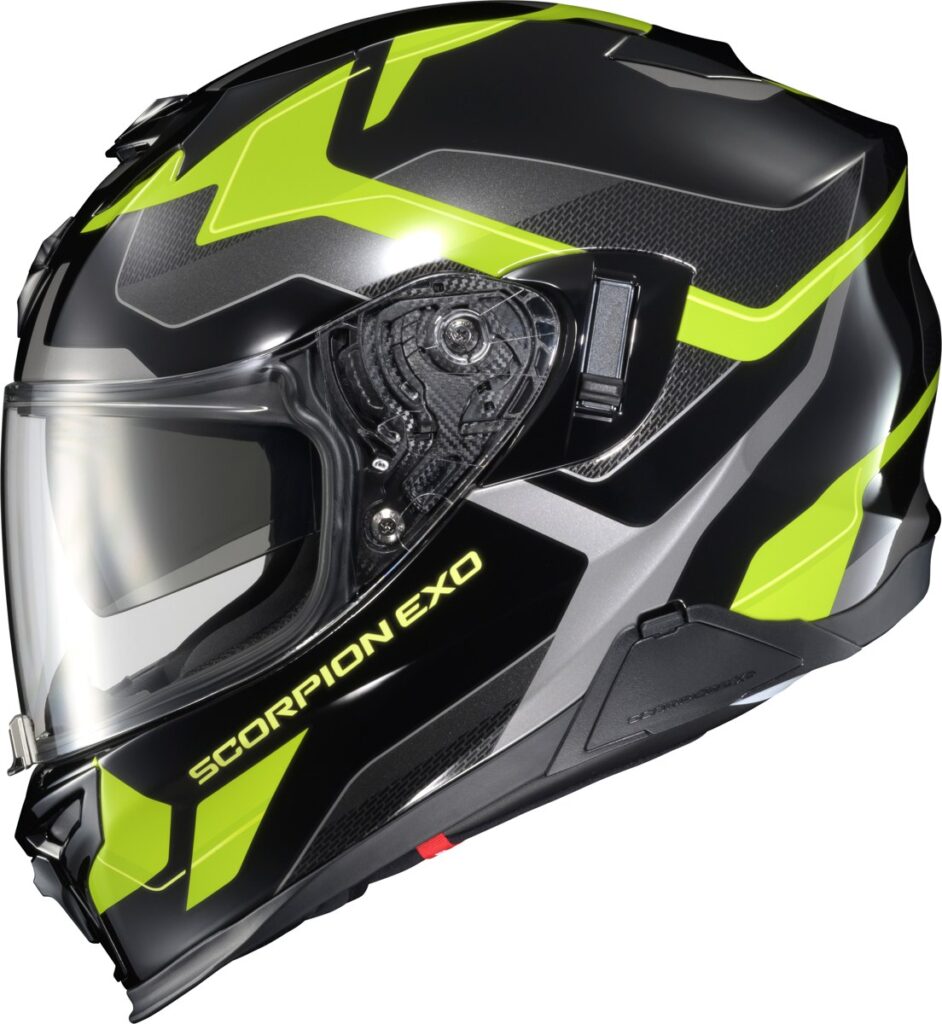 SCORPION EXO EXO-T520 Full-Face Helmet — Black/Hi-Vis — ZUSE
