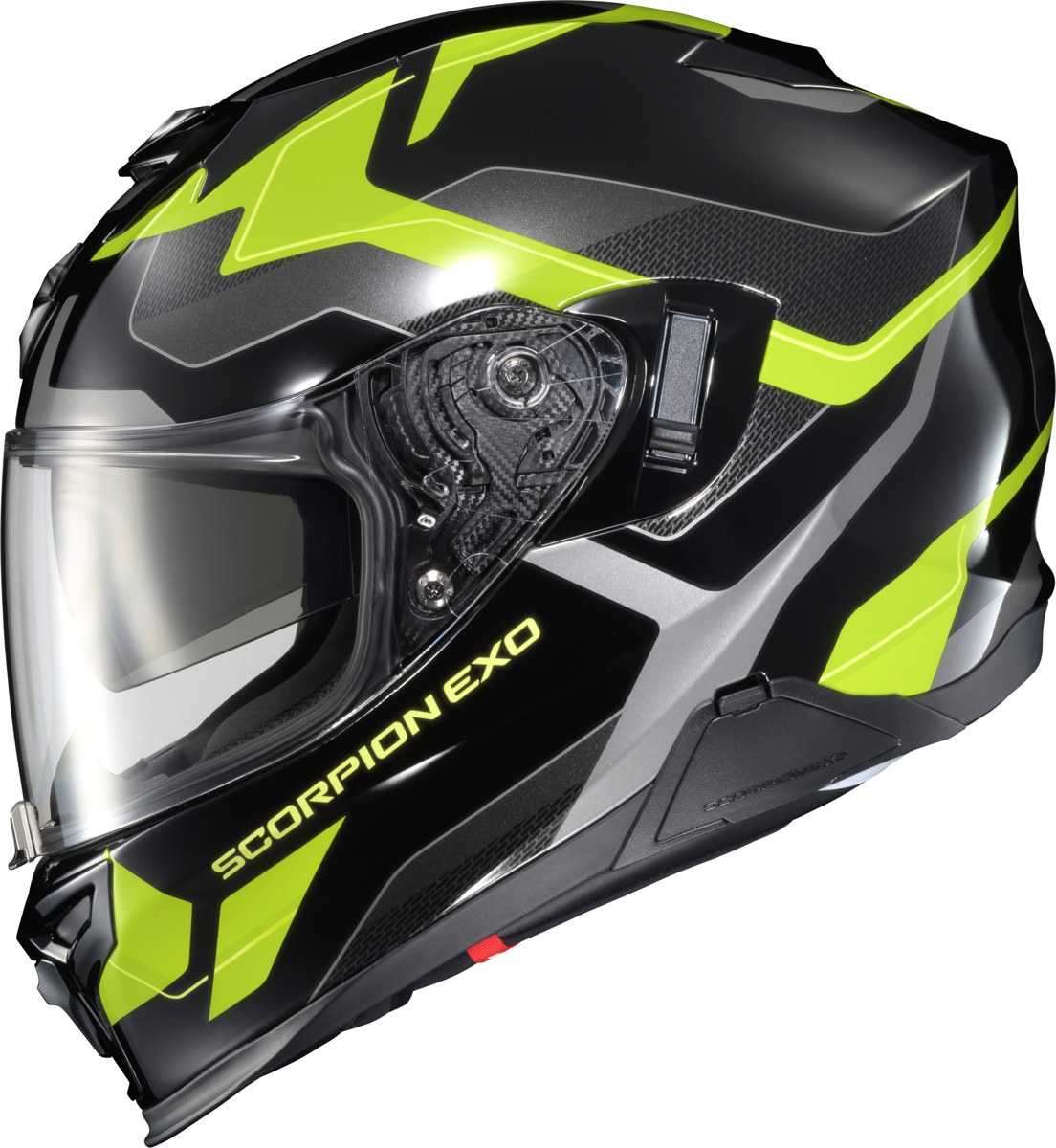 SCORPION EXO EXO-T520 Full-Face Helmet — Black/Hi-Vis — ZUSE