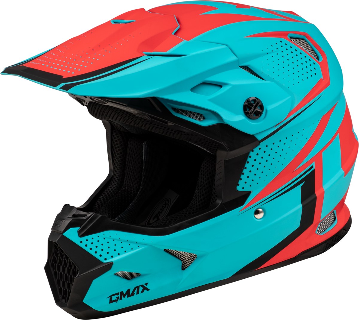 GMAX MX-96 502 Helmet — Matte Blue/Red — 502