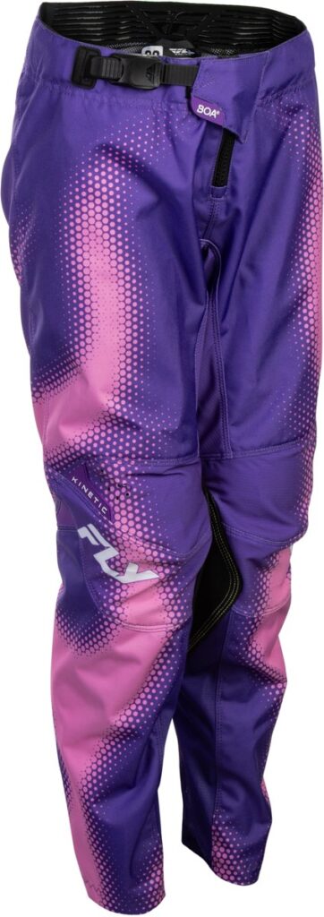FLY RACING Youth Kinetic Torch Pants (2027) — Purple/Pink — TORCH