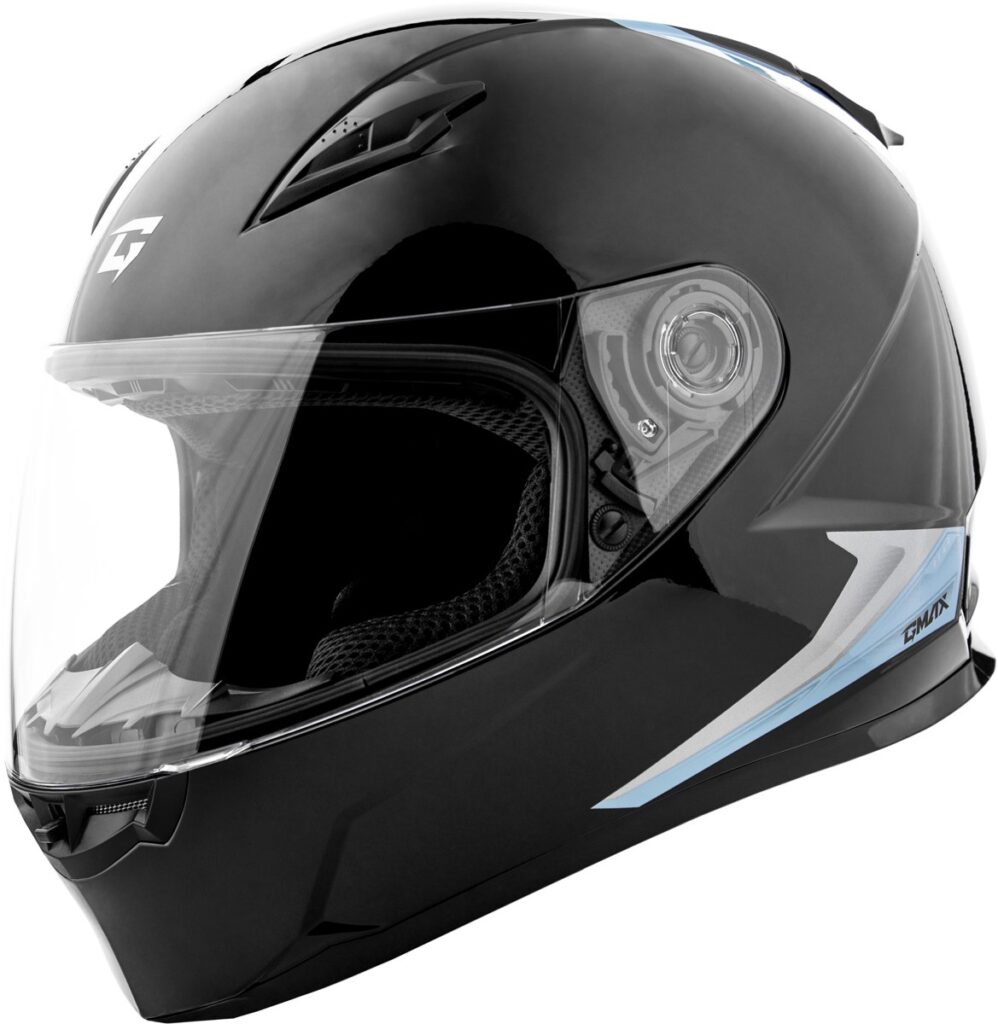 GMAX FF-49 Syth Helmet (2026) — Black/Silver/Blue — SYTH