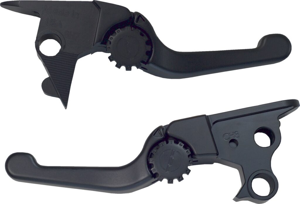 PSR Anthem Shorty Lever Set Black Softail 15-24 Cable - 12-01656-22