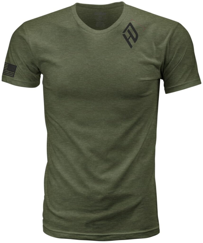 HARDDRIVE Emblem Tee — Olive Green/Black