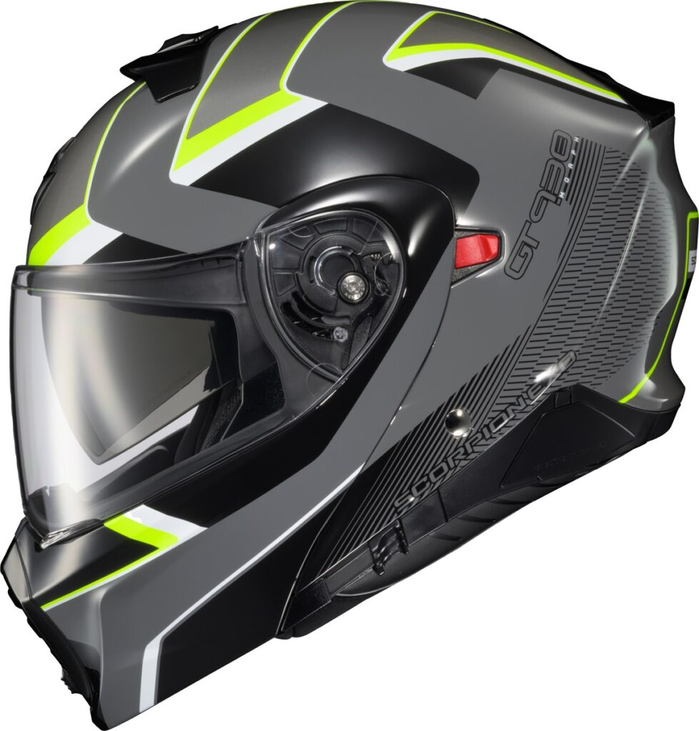 SCORPION EXO EXO-GT930 Transformer Helmet — Grey/Hi-Vis — MORPH