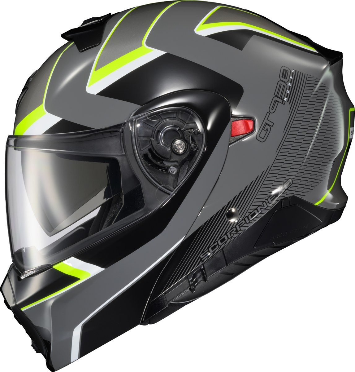 SCORPION EXO EXO-GT930 Transformer Helmet — Grey/Hi-Vis — MORPH
