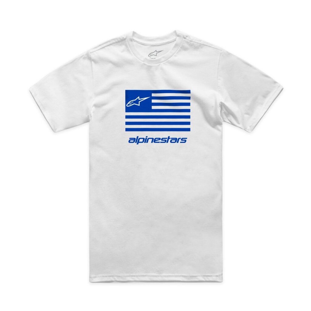 ALPINESTARS Flag CSF Tee (2024) — White/Blue