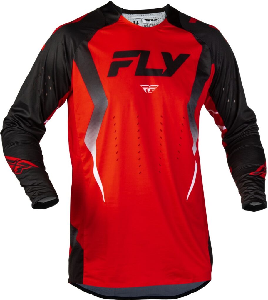 FLY RACING Evolution DST Bolt Jersey (2027) — Red/Black/White — BOLT