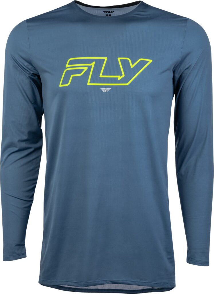 FLY MTB Enduro Long Sleeve Jersey (2026) — Slate/Hi-Vis