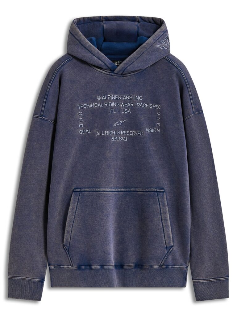 ALPINESTARS Infinite Washed Oversized Hoodie — Navy