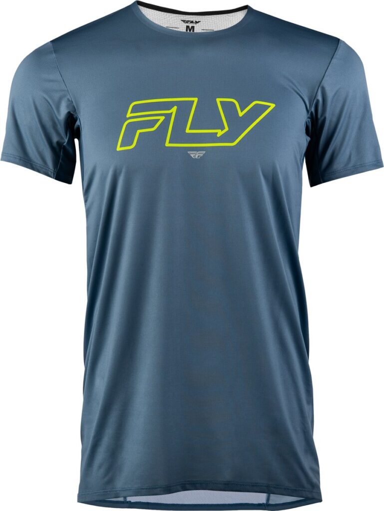 FLY MTB Enduro Short Sleeve Jersey (2026) — Slate/Hi-Vis