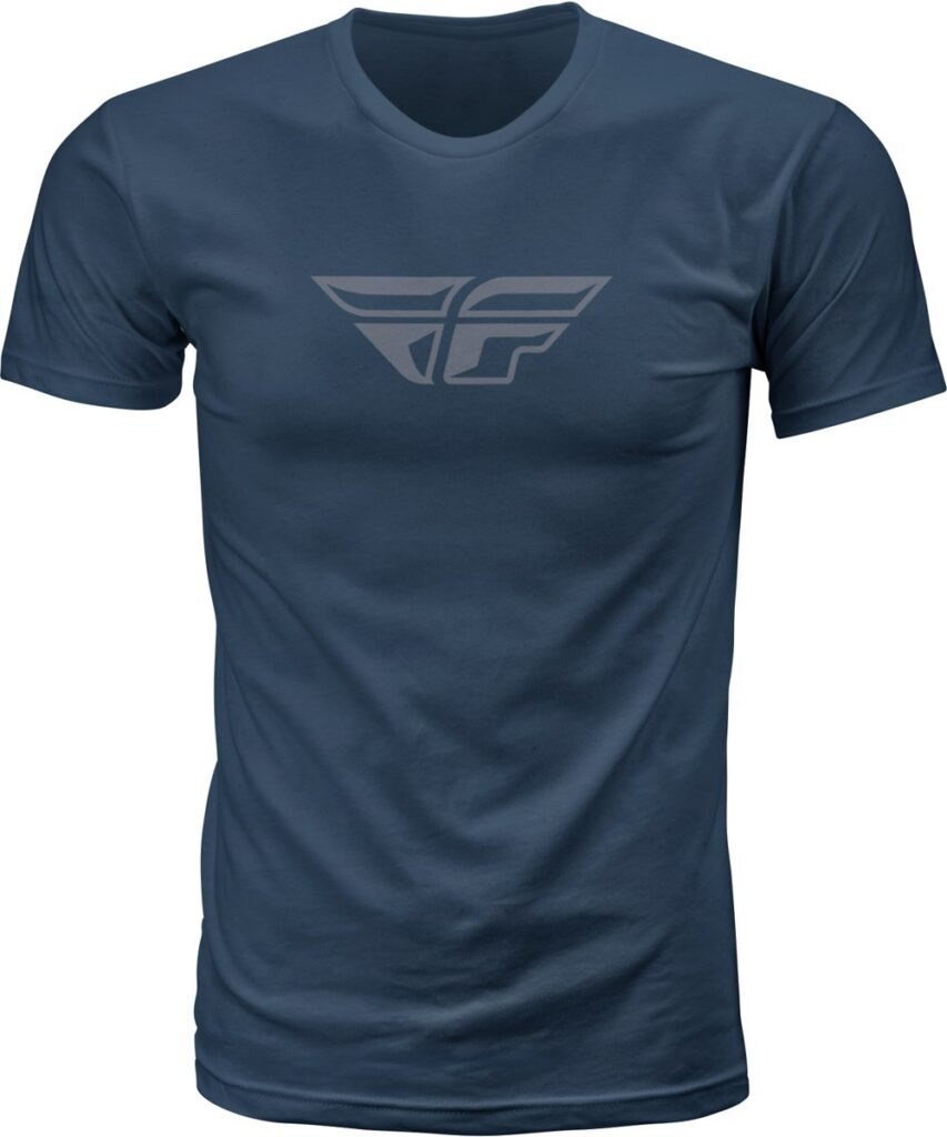 FLY RACING F-Wing Tee — Midnight Navy/Grey