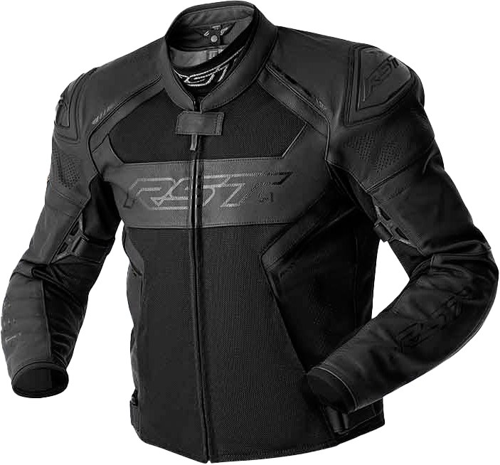 RST S1 Air D3O Mesh Leather Jacket — Black
