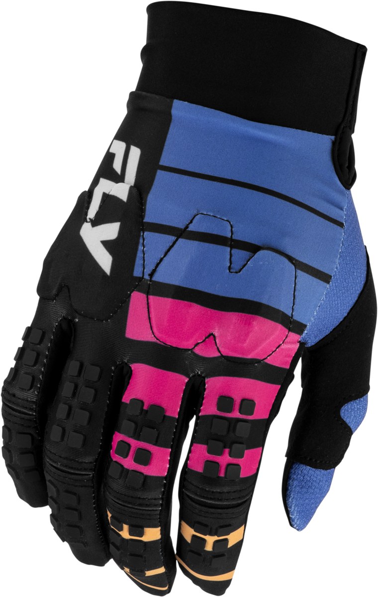 FLY RACING Youth Evolution DST Bolt Gloves (2027) — Black/Blue/Multi — BOLT