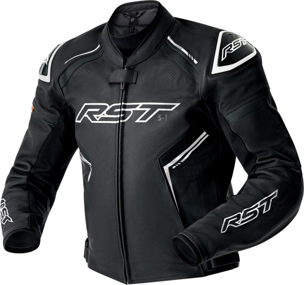 RST S1 Air D3O Leather Jacket — Black/White