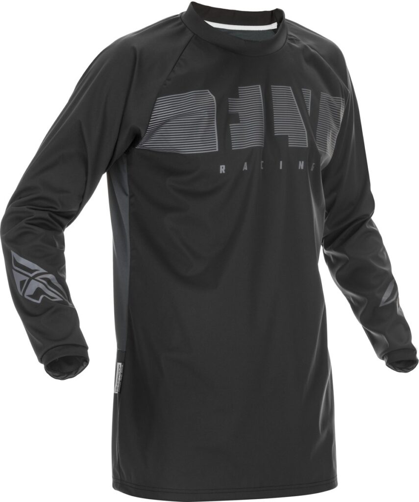 FLY RACING Windproof Jersey — Black/Grey