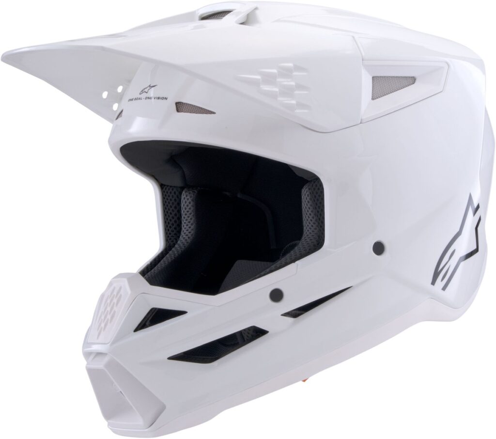 ALPINESTARS SM3 Solid Helmet — White — SOLID
