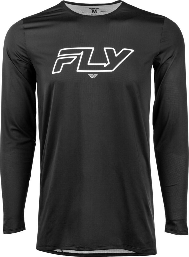FLY MTB Enduro Long Sleeve Jersey (2026) — Black/White