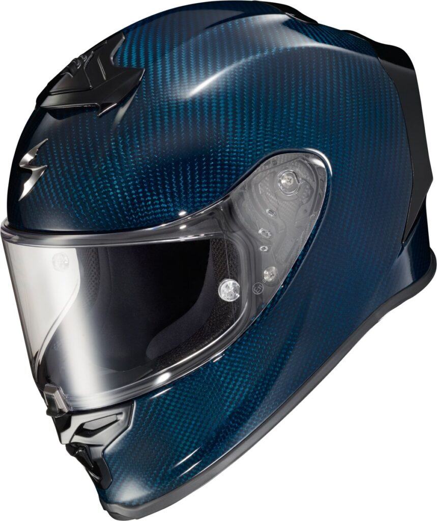 SCORPION EXO EXO-R1 Air Full Face Helmet — Carbon Blue — CARBON
