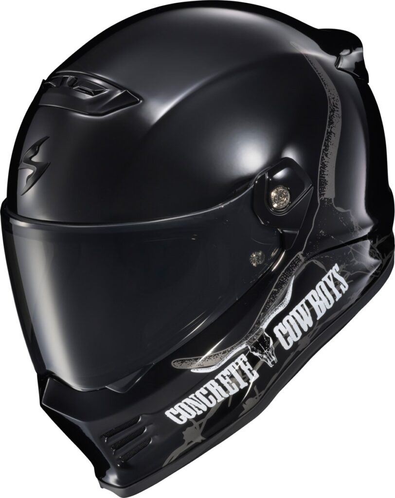 SCORPION EXO 2026 Covert FX Full Face Helmet — Black — CONCRETE COWBOYS