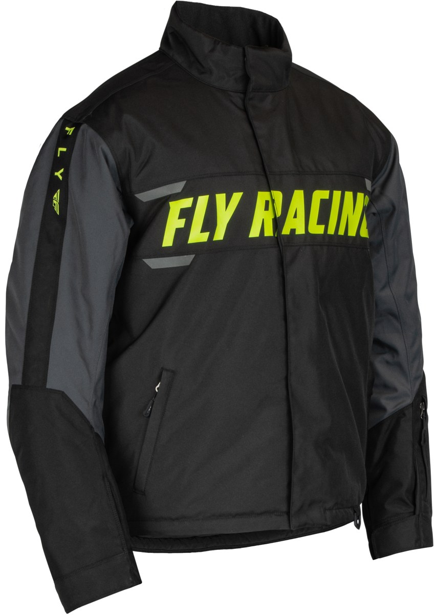 FLY RACING Outpost Jacket (2024) — Black/Grey/Hi-Vis Yellow