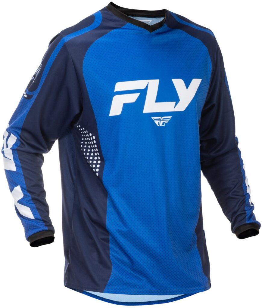 FLY RACING 2026 F-16 Jersey — Blue/Dark Blue/White