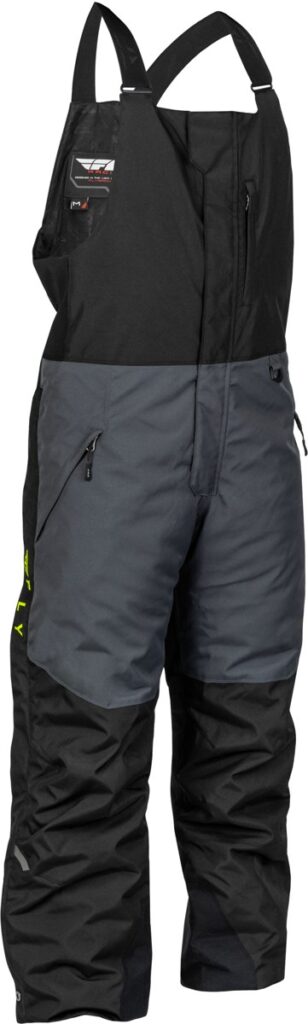 FLY RACING Outpost Bib (2024) — Black/Grey/Hi-Vis Yellow