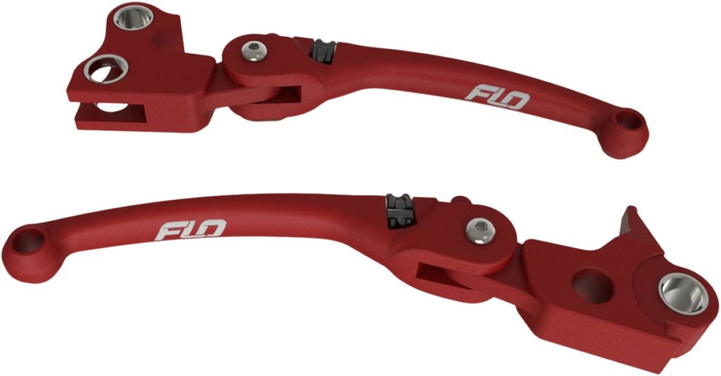 FLO MOTORSPORTS Mx Style Lever Set Red `17-20 Flh/Flt - HD-809R
