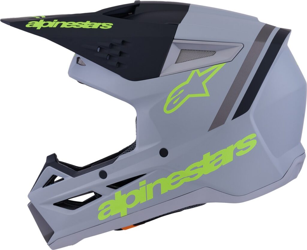 ALPINESTARS SM3 Radium Helmet — Grey/Black/Yellow Fluo — RADIUM