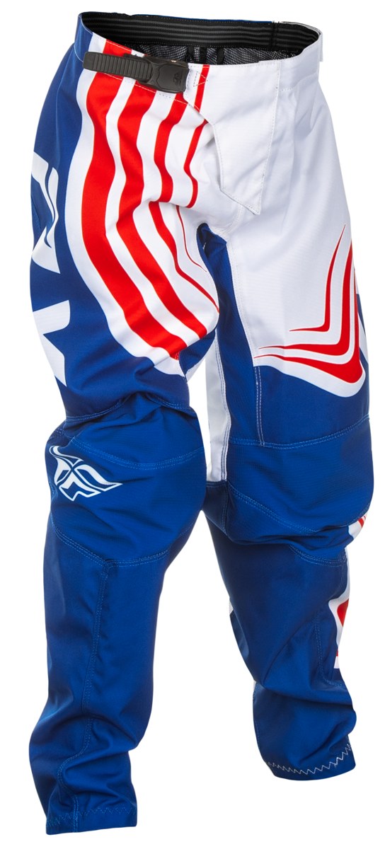 FLY RACING Youth F-16 Pants (2025) — Red/White/Blue