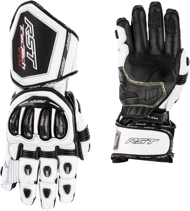 RST Tractech EVO 4 CE Glove — White/White/Black