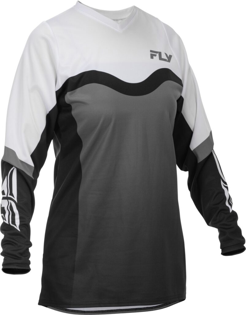 FLY RACING Women's F-16 Jersey (2026) — Grey/Black/White
