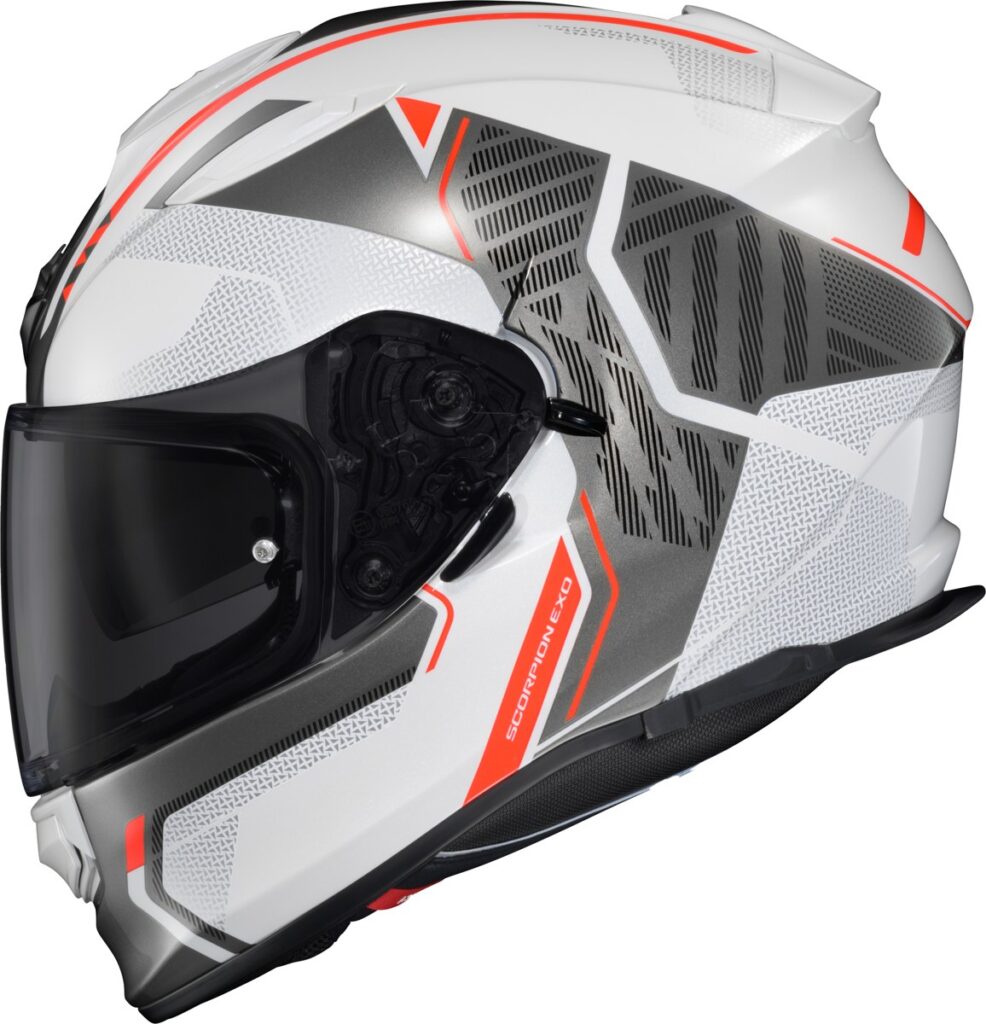SCORPION EXO Ryzer Full-Face Helmet — White/Grey — SWITCH