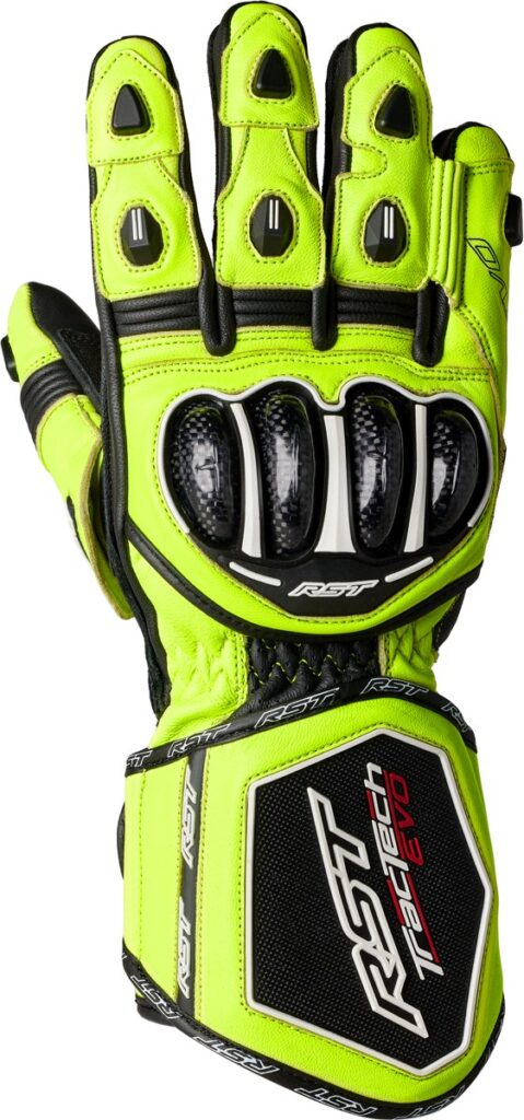RST Tractech EVO 4 CE Glove — Neon Yellow/Black/Black