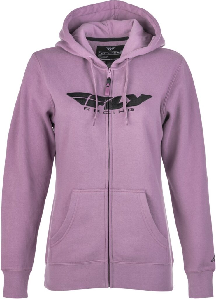 FLY RACING Women's Corporate Zip Up Hoodie — Mauve
