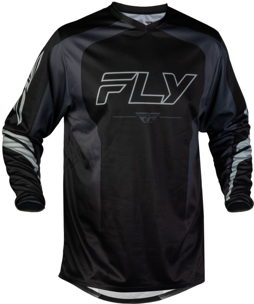 FLY RACING F-16 Raze Jersey (2027) — Black/Grey — RAZE