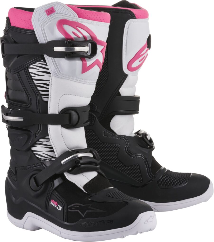 ALPINESTARS Tech 3 Stella Boots — Black/White/Pink